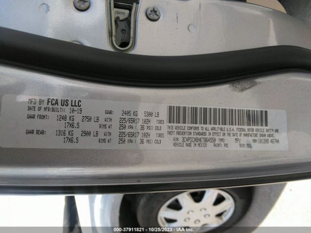 3C4PDCABXKT864550 Dodge Journey Se Value Package