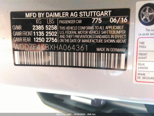 WDDZF4KBXHA064361 Mercedes-Benz E-class E 300