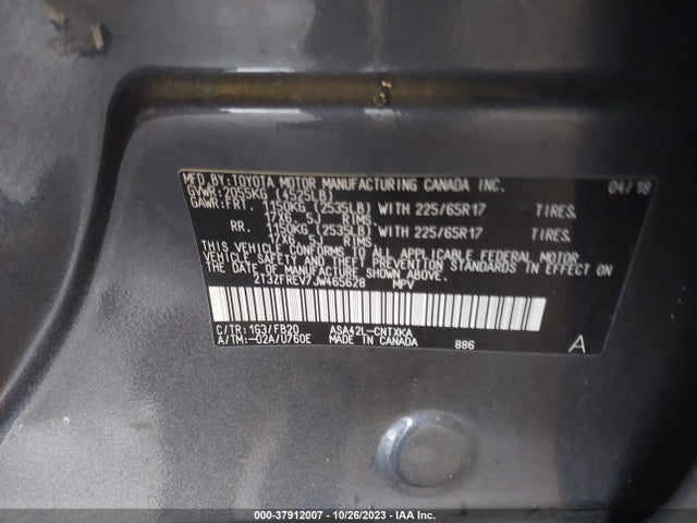 Toyota RAV4 LE 2018 2T3ZFREV7JW465628 Image 9