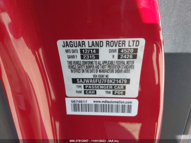 2015 JAGUAR F-TYPE SAJWA6FU7F8K21479 Photo 8