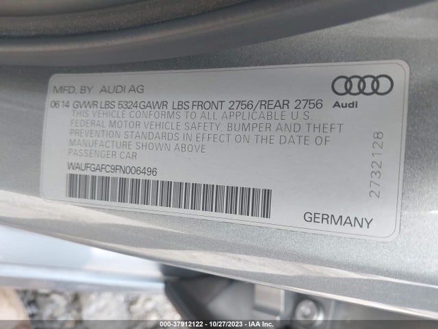 WAUFGAFC9FN006496 Audi A6 3.0t Premium Plus