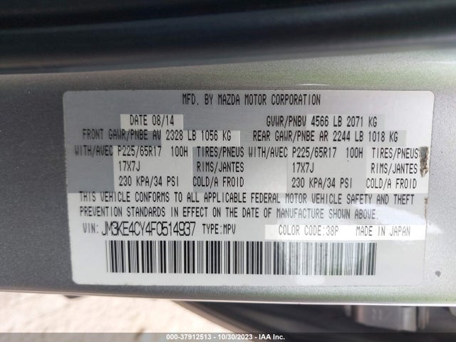 Mazda Cx-5 Touring 2015 JM3KE4CY4F0514937 Image 9