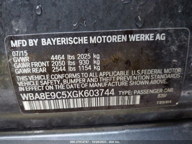 WBA8E9C5XGK603744 BMW 3 Series 328i