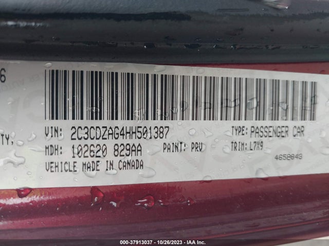 Dodge Challenger Sxt 2017 2C3CDZAG4HH501387 Image 9