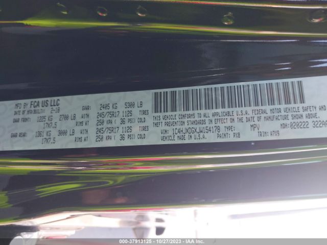1C4HJXDGXJW154178 Jeep Wrangler Unlimited Sport S