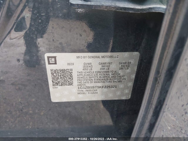 Chevrolet Malibu 1ls 2019 1G1ZB5ST5KF225321 Image 9
