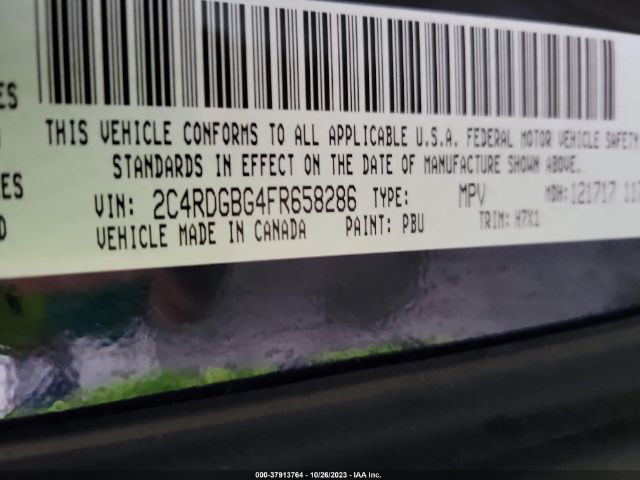 2C4RDGBG4FR658286 Dodge Grand Caravan Se