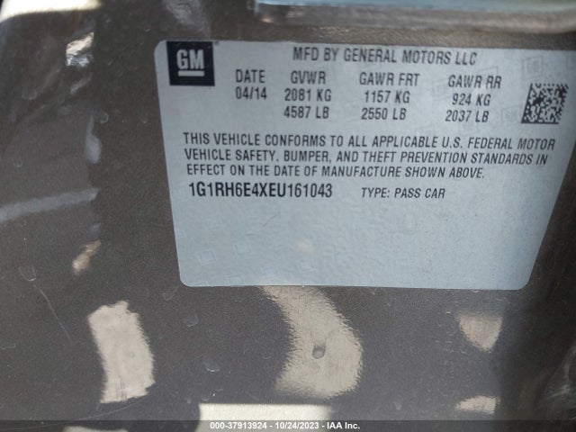 Chevrolet Volt 2014 1G1RH6E4XEU161043 Image 9