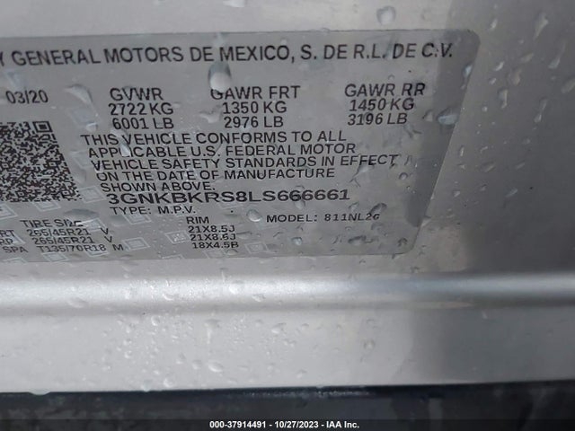 Chevrolet BLAZER RS 2020 3GNKBKRS8LS666661 Image 9