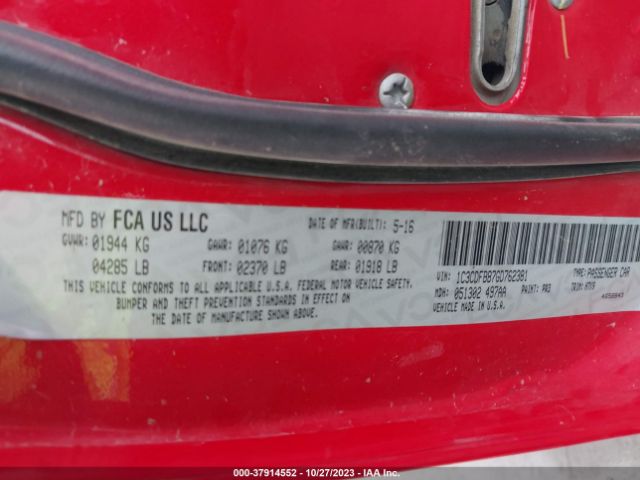 1C3CDFBB7GD762381 Dodge DART SXT