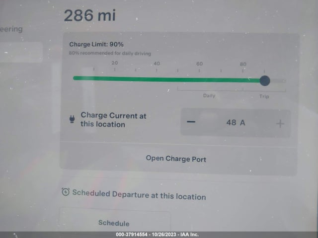 2023 TESLA MODEL Y LONG RANGE VIN: 7SAYGDEEXPF697332