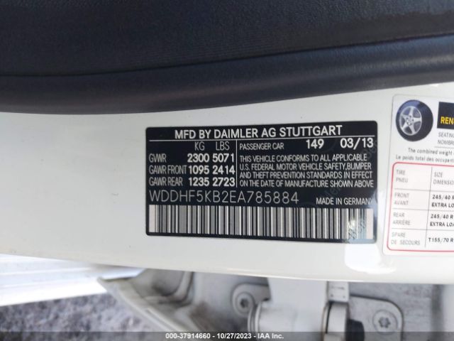 WDDHF5KB2EA785884 Mercedes-Benz E-class E 350