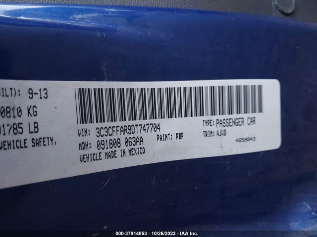 2013 FIAT 500 3C3CFFAR9DT747704 Photo 8