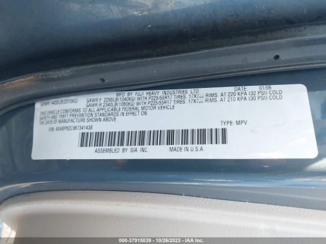 2006 SUBARU LEGACY WAGON 4S4BP62C967341438 Photo 8