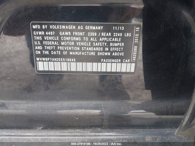 WVWBP7AN2EE518645 Volkswagen Cc R-line