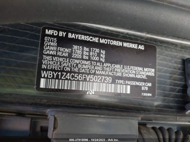 WBY1Z4C56FV502739 BMW I3