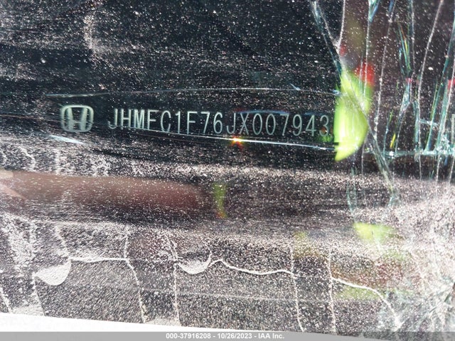 2018 HONDA CIVIC EX-L VIN: JHMFC1F76JX007943