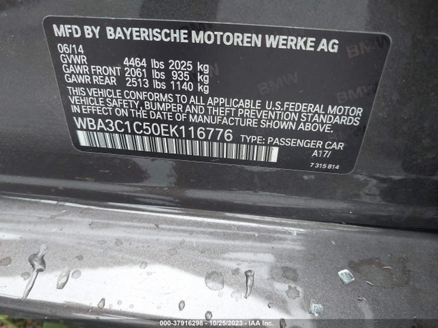 BMW 3 Series 328i 2014 WBA3C1C50EK116776 Image 9