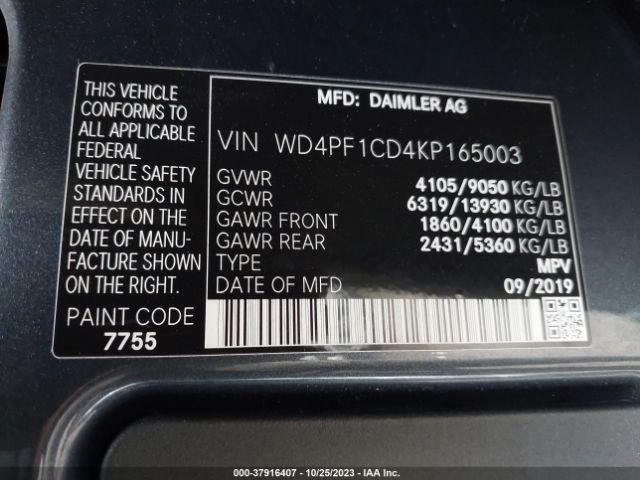 WD4PF1CD4KP165003 Mercedes-Benz SPRINTER VAN