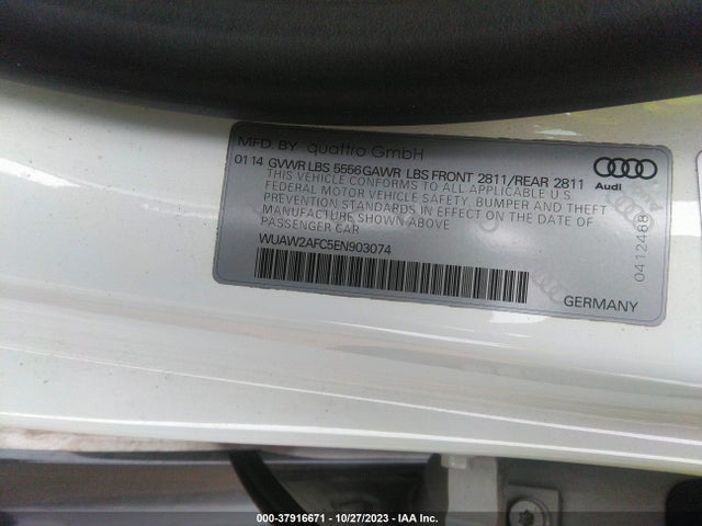 WUAW2AFC5EN903074 Audi Rs 7 Prestige