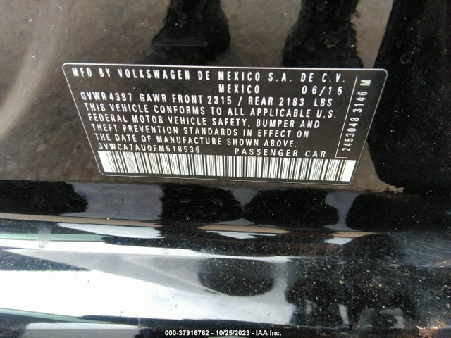 3VWCA7AU0FM518536 Volkswagen Golf Sportwagen Tdi S
