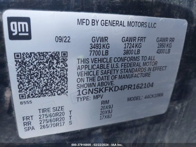 Chevrolet Suburban Premier 2023 1GNSKFKD4PR162104 Image 9