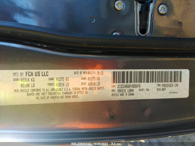 Dodge Charger Se 2015 2C3CDXBG8FH926076 Image 9