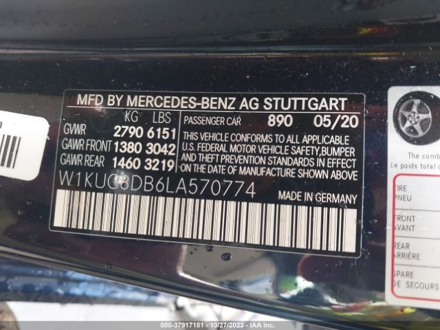 W1KUG8DB6LA570774 Mercedes-Benz S-class S 560