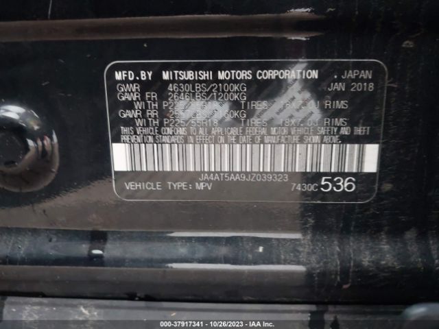 JA4AT5AA9JZ039323 Mitsubishi Eclipse Cross Se