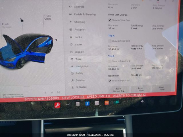 5YJ3E1EA2KF308863 Tesla Model 3 Range