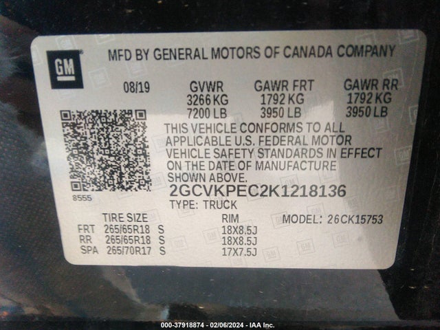 Chevrolet Silverado 1500 Ld Lt 2019 2GCVKPEC2K1218136 Image 9