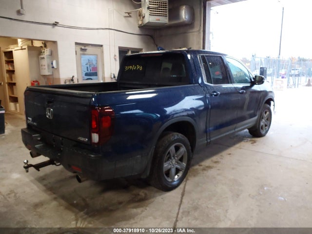 2022 HONDA RIDGELINE RTL VIN: 5FPYK3F55NB026434