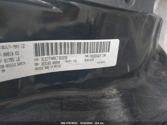 2012 FIAT 500 3C3CFFAR0CT352292 Photo 8