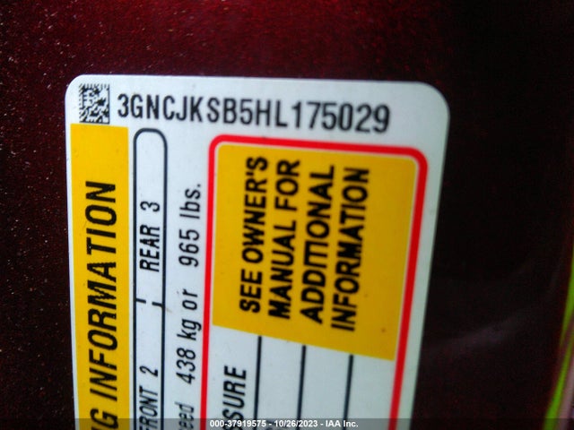 Chevrolet TRAX LS 2017 3GNCJKSB5HL175029 Image 9
