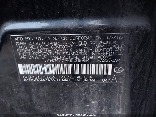 JTHCM1D29G5008984 Lexus IS 300