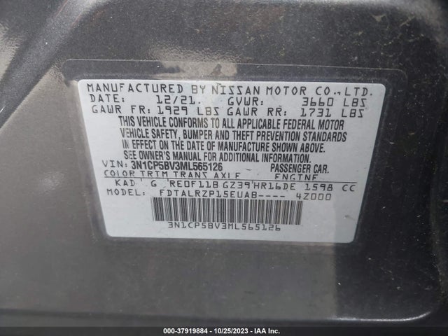 Nissan Kicks S Xtronic Cvt 2021 3N1CP5BV3ML565126 Image 9