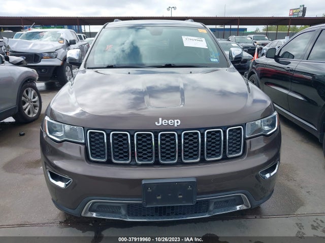 2017 JEEP GRAND CHEROKEE LIMITED 4X2 VIN: 1C4RJEBG2HC960295