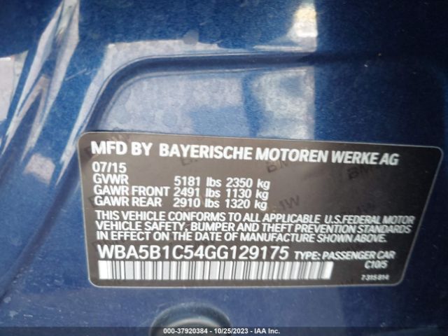 WBA5B1C54GG129175 BMW 5 Series 535i