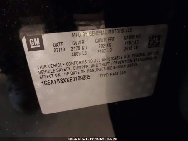 Cadillac Cts Performance 2014 1G6AY5SXXE0109385 Image 9