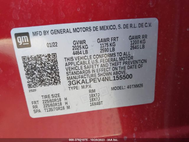 3GKALPEV4NL155500 GMC Terrain Slt
