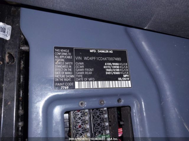 WD4PF1CD6KT007480 Mercedes-Benz SPRINTER VAN