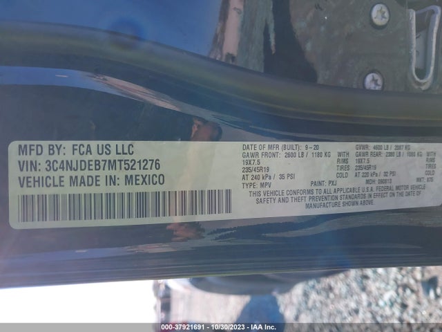 Jeep Compass 80th Anniversary 2021 3C4NJDEB7MT521276 Image 9