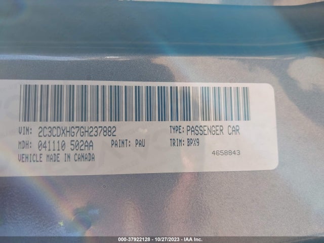 Dodge Charger Sxt 2016 2C3CDXHG7GH237882 Image 9