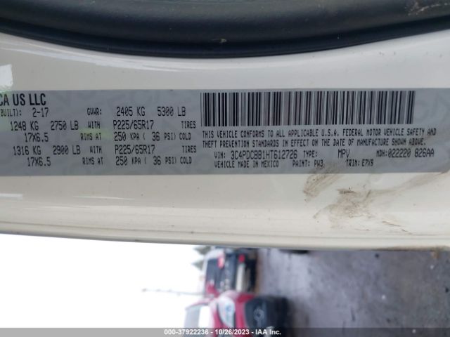 3C4PDCBB1HT612726 Dodge Journey Sxt