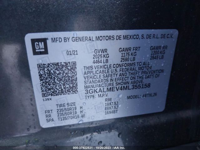 3GKALMEV4ML355158 GMC Terrain Sle