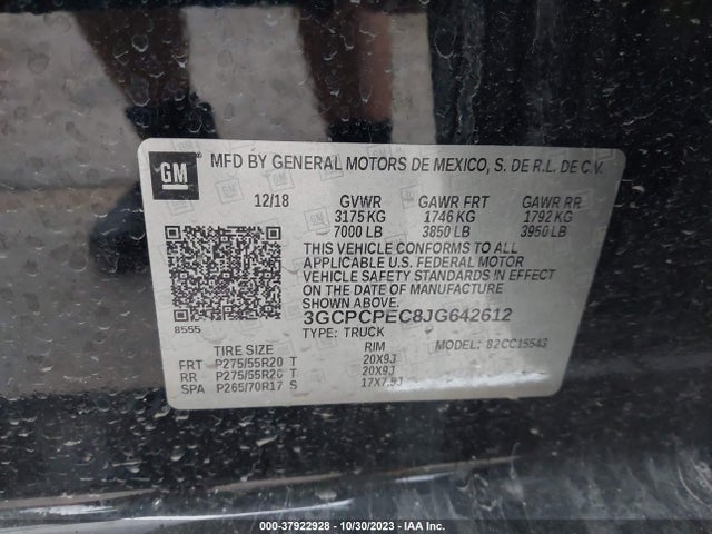 Chevrolet Silverado 1500 Silverado Custom 2018 3GCPCPEC8JG642612 Image 9