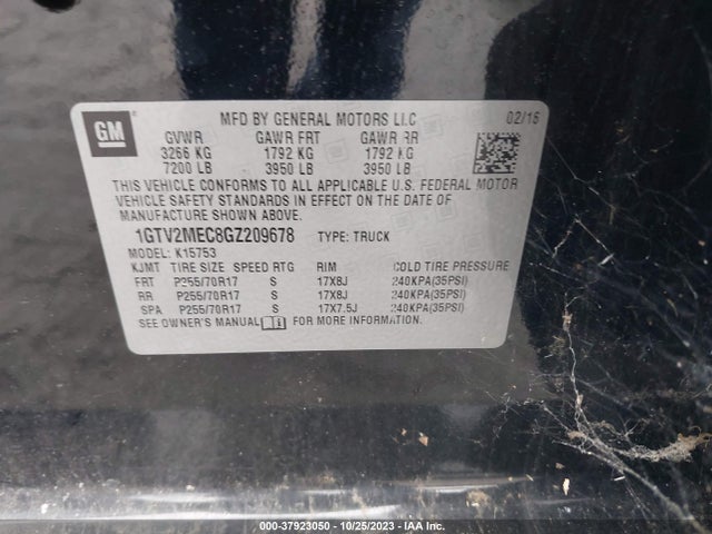GMC Sierra 1500 Sle 2016 1GTV2MEC8GZ209678 Image 9