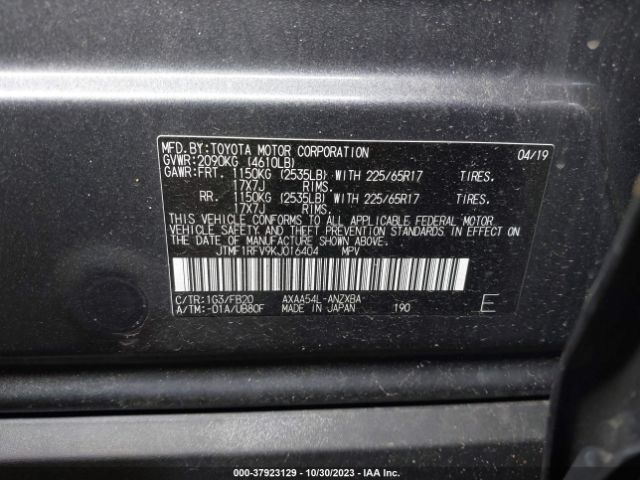 2019 TOYOTA RAV4 JTMF1RFV9KJ016404 Photo 8