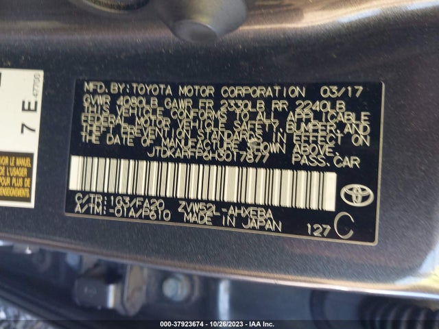 Toyota Prius Prime Plus/premium/advanced 2017 JTDKARFP6H3017877 Image 9