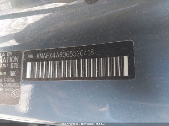 KNAFX4A60G5520418 KIA FORTE LX
